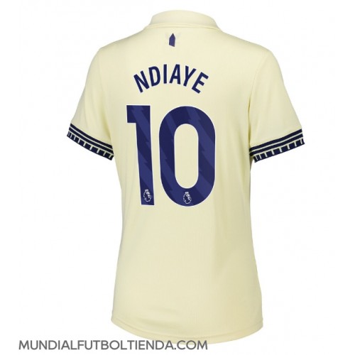 Camiseta Everton Iliman Ndiaye #10 Segunda Equipación Replica 2025-26 para mujer mangas cortas